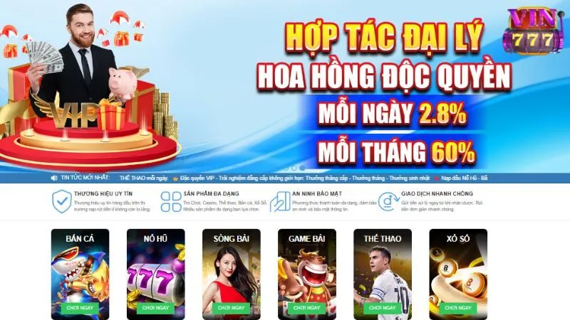 sòng bạc vin777